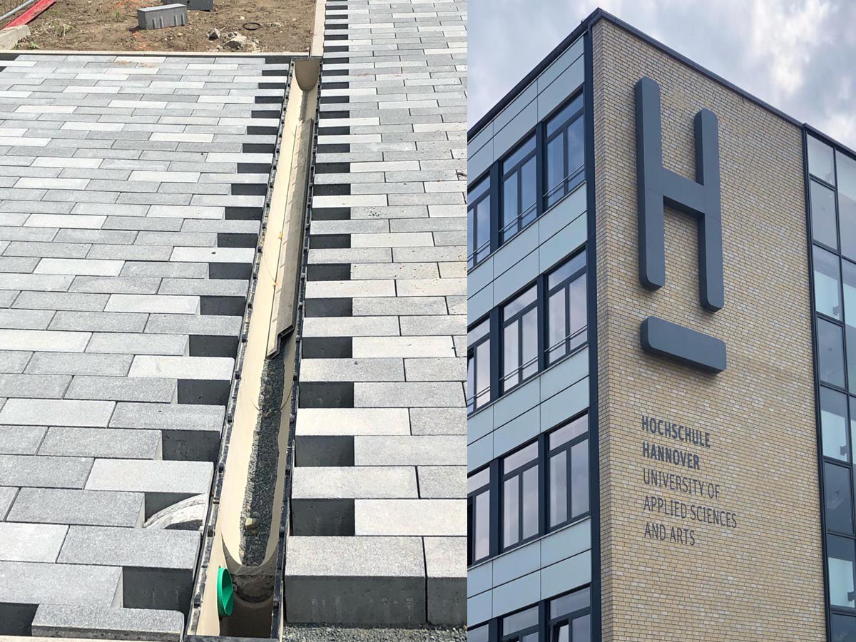 Der Start mit dem Neubau an der Hochschule „University of Applied Sciences and Arts“ in Hannover hat begonnen.