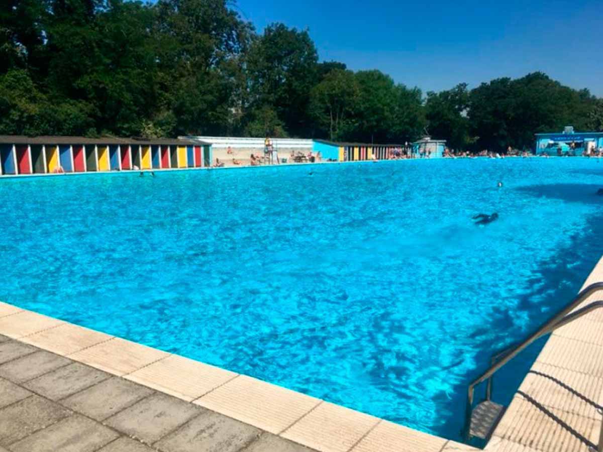 Erneuerung des Entwässerungssystems im Tooting Bec Lido-London