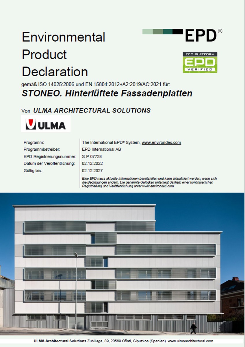 Umweltprodukt deklaration Umweltprodukt deklaration