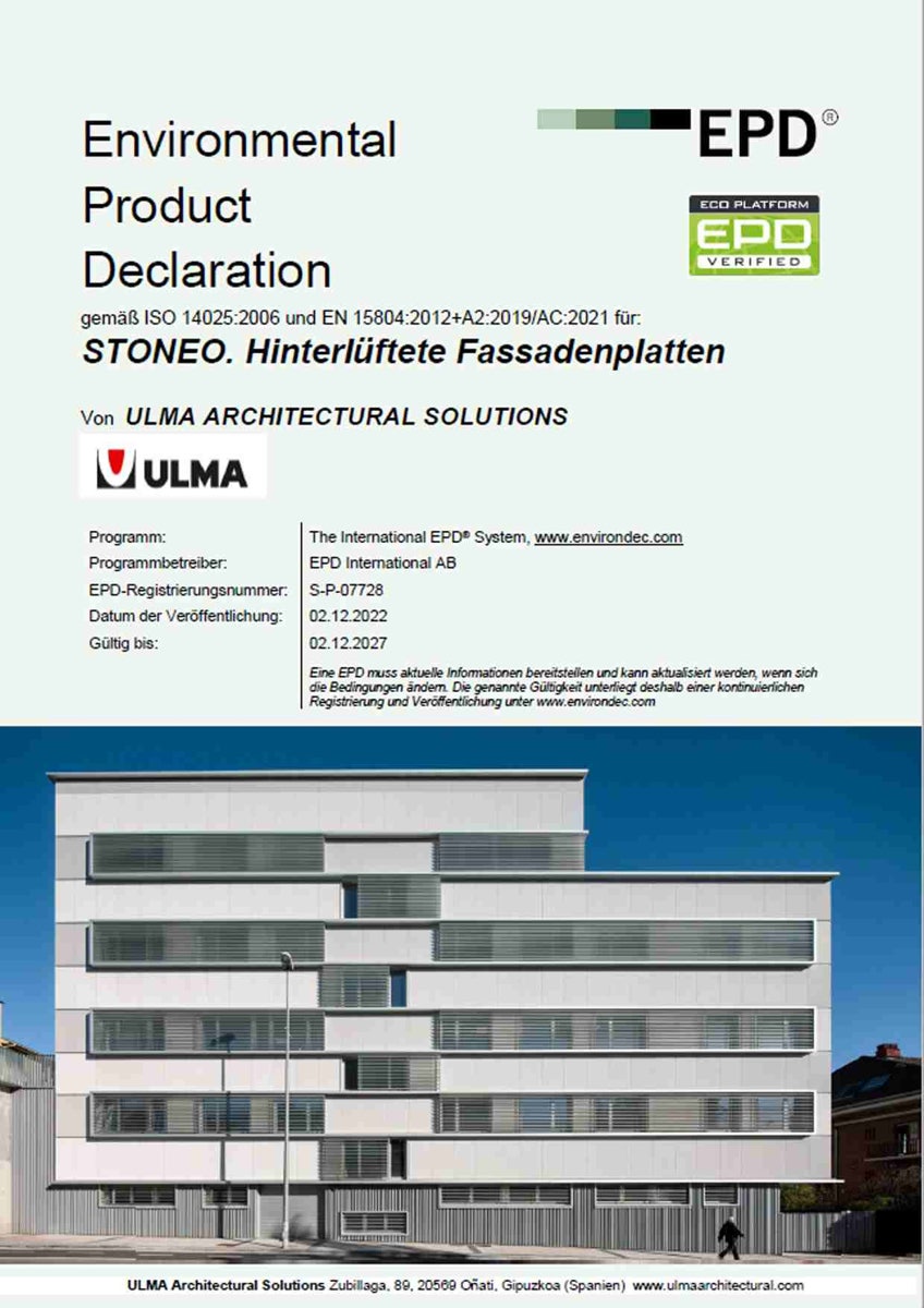 Umweltprodukt deklaration