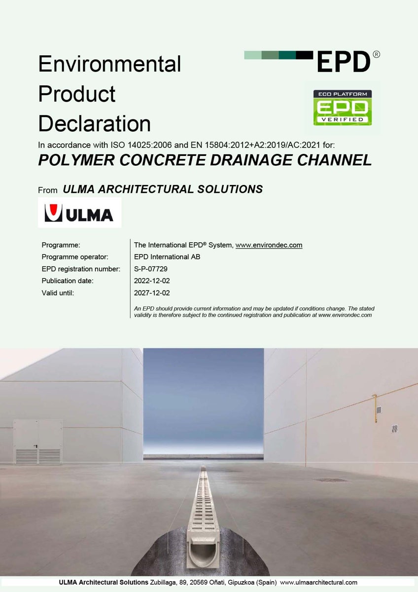 EPD - Polymer Concrete Channels