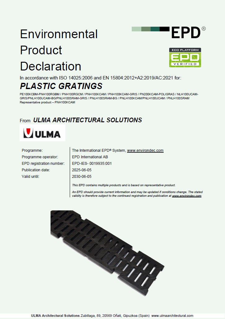 EPD - HYDRO Gratings EPD - HYDRO Gratings