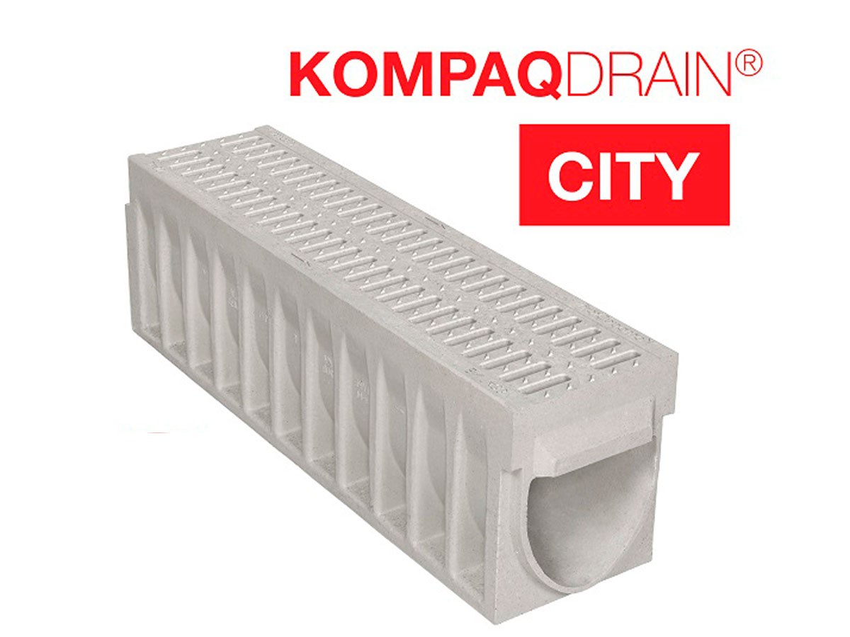 KompaqDrain® CITY channel – safety and accessibility KompaqDrain® CITY channel – safety and accessibility