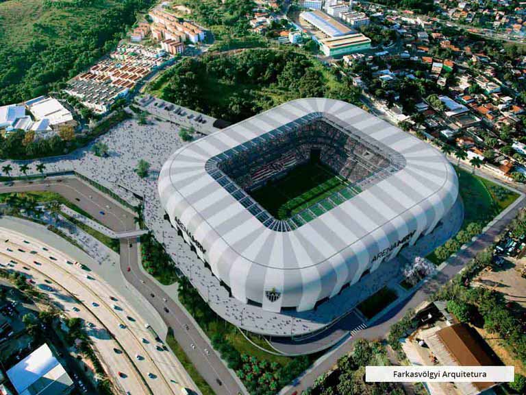 Cascaded drainage at Arena MRV