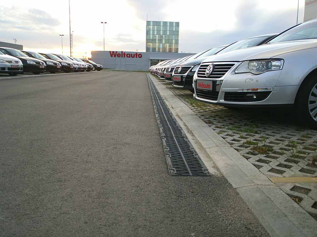 Drainage channels at PORSCHE car dealer in Belgrade - SERBIA