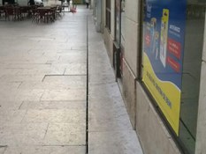 Photo #2 of project ULMA drainage solutions on central Vitoria street in  Lisbon