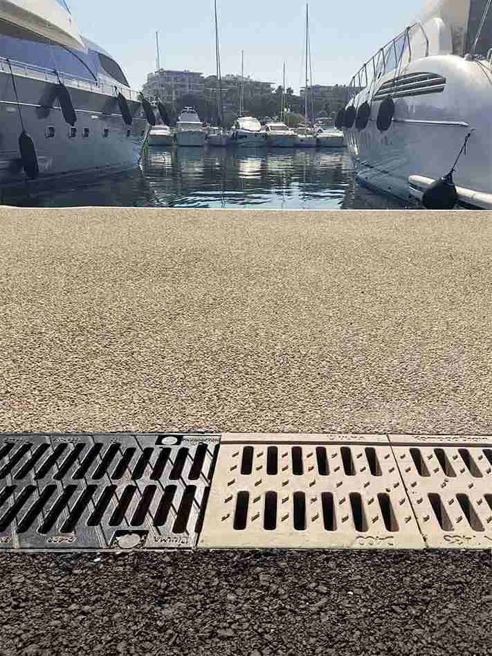 Photo #5 of project ULMA drainage systems at Port Canto in Cannes