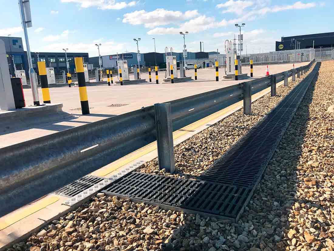 Photo #4 of project ULMA’s Heavy duty polymer concrete channels  for CNG Fuels stations