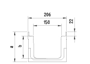 S200F - Heavy duty shallow channel drain CIVIL - S