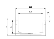 S350F - Heavy duty shallow channel drain CIVIL - S