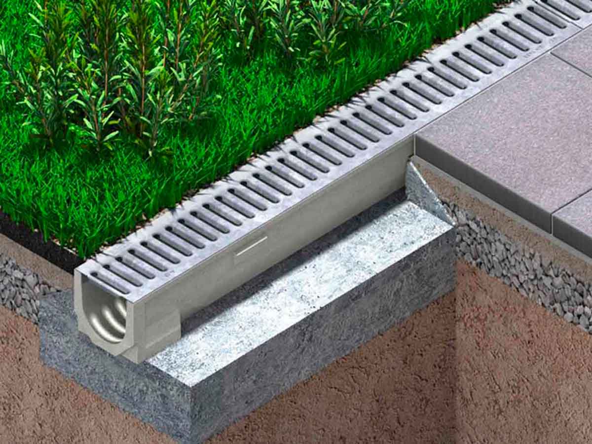 Patio drain channel SELF