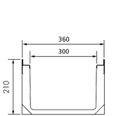 SELF350K - Patio drain channel SELF range