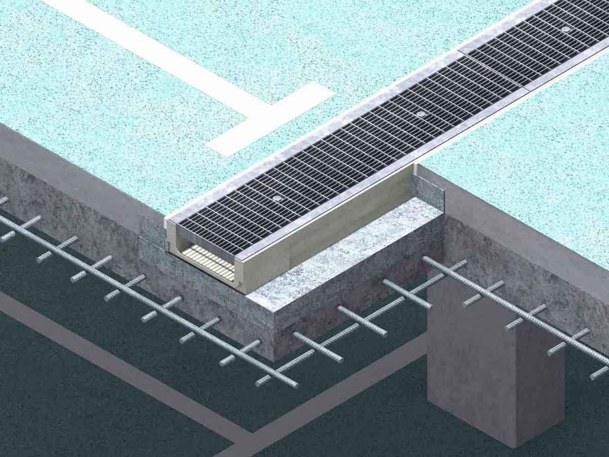 Shallow drainage channel MINI