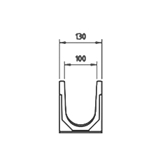 U100 - Pedestrian channel for low traffic URBAN