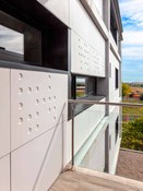 Photo #2 of project A unique facade with semi-perforated panels