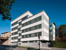 Photo #1 of project How we achieved a white yet dynamic facade for Aiete Health Centre