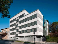 Photo #1 of project How we achieved a white yet dynamic facade for Aiete Health Centre