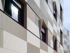 Photo #3 of project Optical effect on Santa María de la Paz Facade System