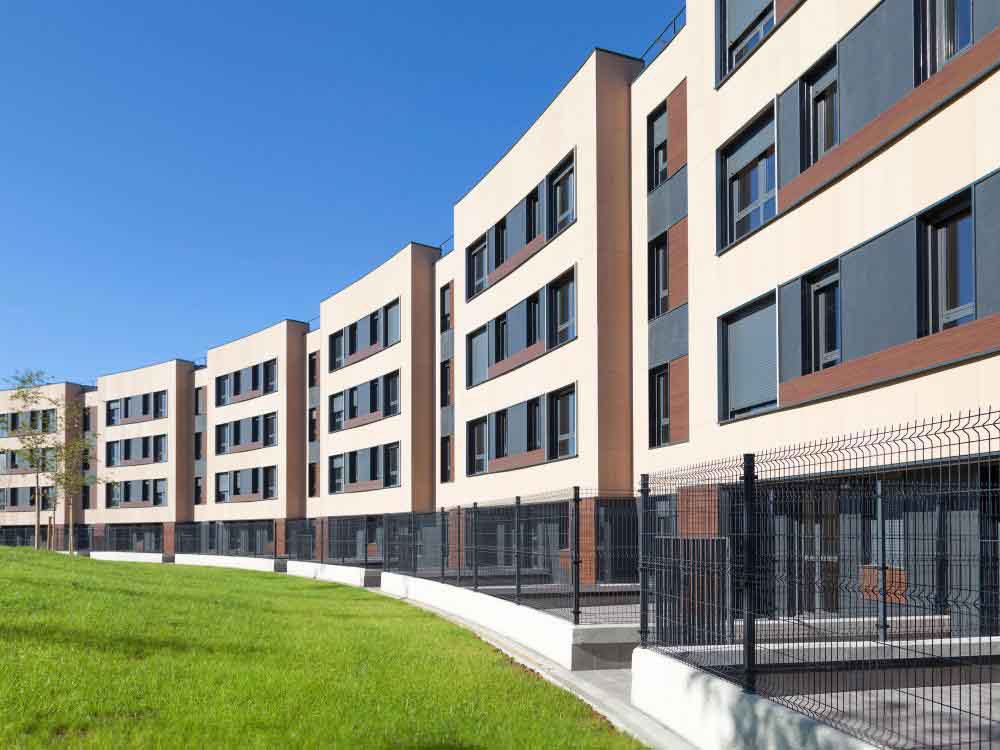 Ventilated facades produced by ULMA used in 108 social housing homes in Bizkaia