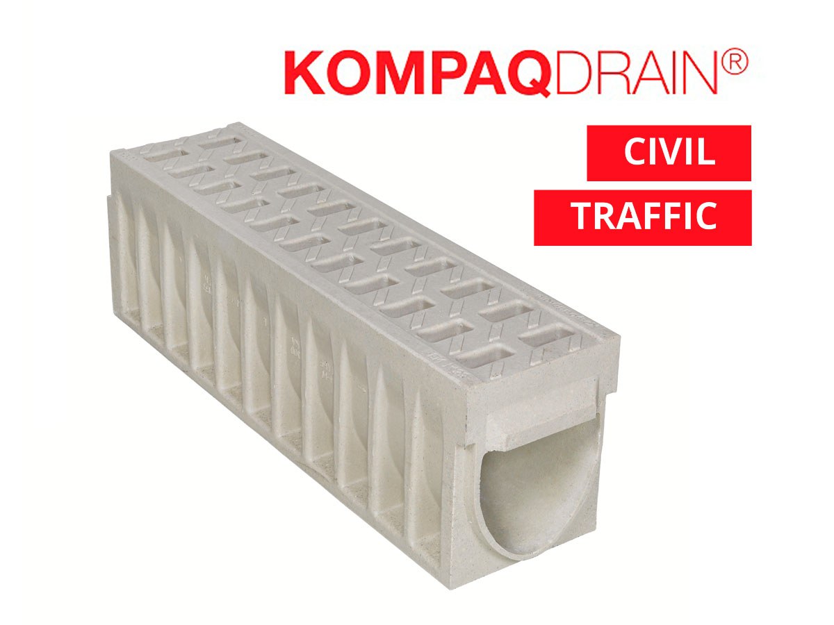 KompaqDrain® CIVIL and TRAFFIC trench drains