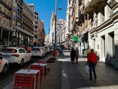 Photo #1 of project 2250ml of ULMA's solution on the new Gran Vía Street in Madrid