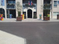 Photo #2 of project Single-slote grating in the Ballan-Miré Town hall - France