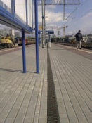 Photo #2 of project ULMA trench drains in this train station in Warsaw - Poland