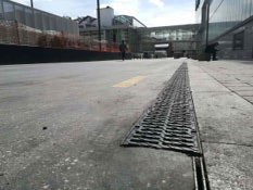 Photo #4 of project ULMA trench drains in the renovated Santa Barbara Square
