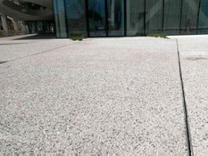 Photo #1 of project ULMA trench drains at the Crédit Mutuel bank in France