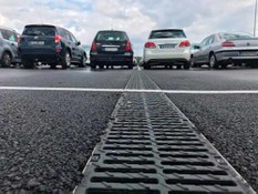 Photo #4 of project ULMA drainage channels in Lyon Airport (France)