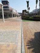 Photo #1 of project ULMA single-slot grating trench drains in Luz Shopping Retail Park