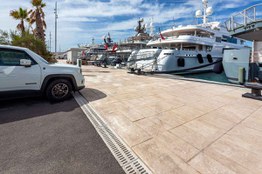 Photo #2 of project ULMA Trench Drain System at the Iconic Port Vauban, Antibes (France)
