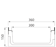 M300K - Low height trench drain MINI
