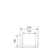 SELF200 - Shallow trench drain SELF range