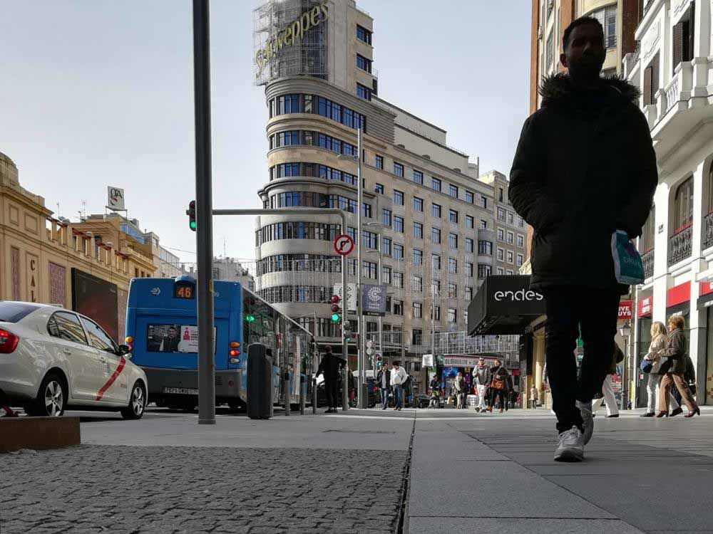 2250ml of ULMA's solution on the new Gran Vía Street in Madrid