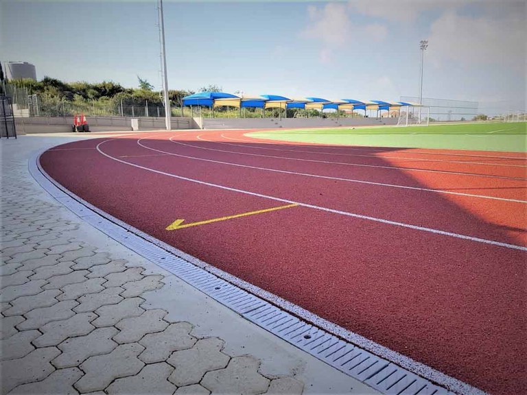 ULMA channels for the new sport area at Foley´s School in Cyprus
