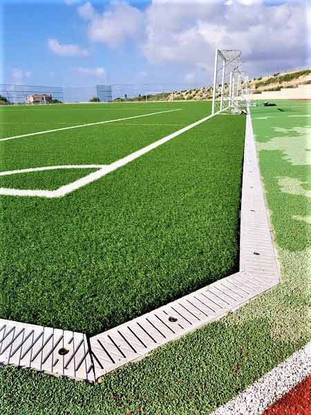 Photo #5 of project ULMA channels for the new sport area at Foley´s School in Cyprus