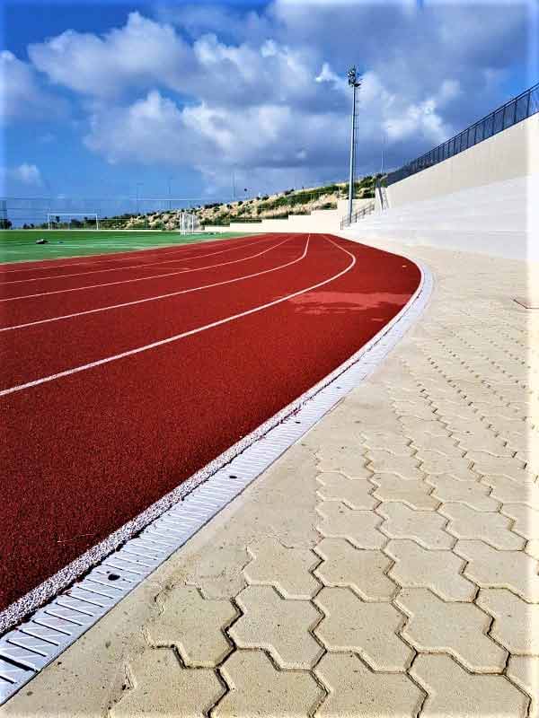 Photo #1 of project ULMA channels for the new sport area at Foley´s School in Cyprus