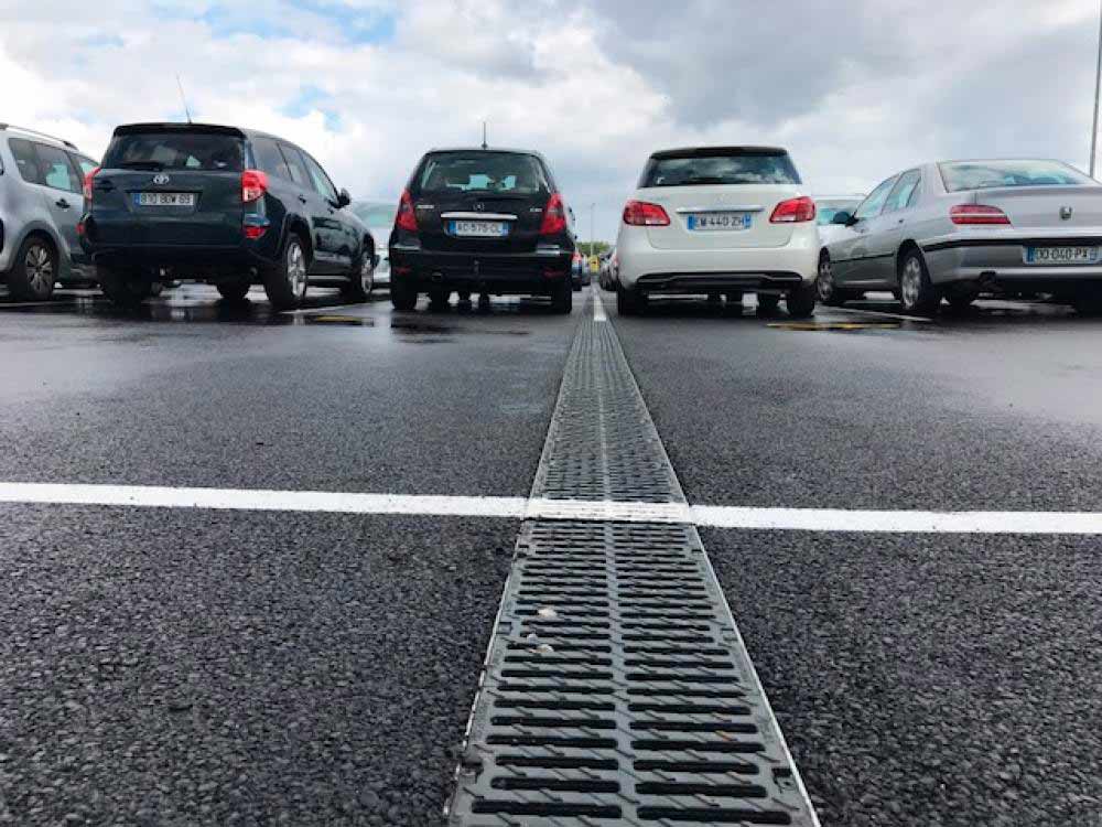 Photo #5 of project ULMA drainage channels in Lyon Airport  (France)