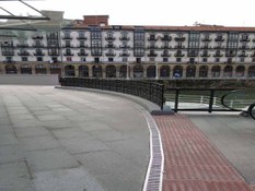 Photo #1 of project ULMA's drainage channels at the Ribera Market in Bilbao- North Spain
