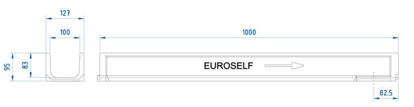 EUROSELF - Patio drainage channel SELF range