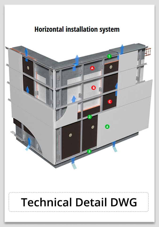 Construction Details Horizontal System - DWG Construction Details Horizontal System - DWG