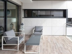 Photo #3 of project A unique facade with semi-perforated panels