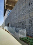 Photo #1 of project SESC Franca: facade cladding with perforated panels