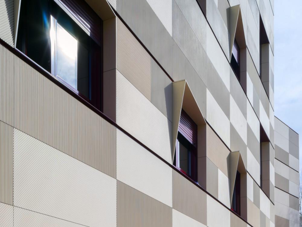 Photo #3 of project ULMA Facade Cladding System with optical effect