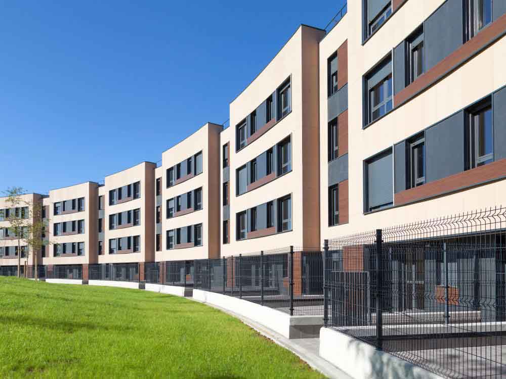 ULMA facade system used in 108 social housing homes