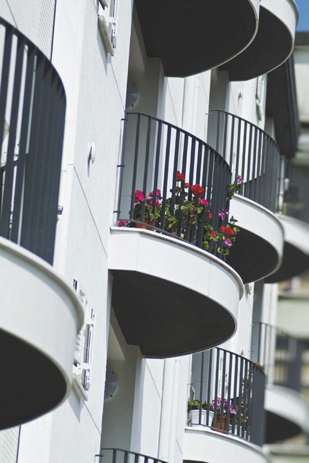 Photo #2 of project Curved balcony fronts in  San Sebastian- Basque country