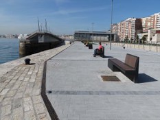 Foto 3 del proyecto Canales de drenaje ULMA en el renovado DIQUE GAMAZO de Santander