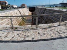 Foto 1 del proyecto Canales de drenaje ULMA en el renovado DIQUE GAMAZO de Santander