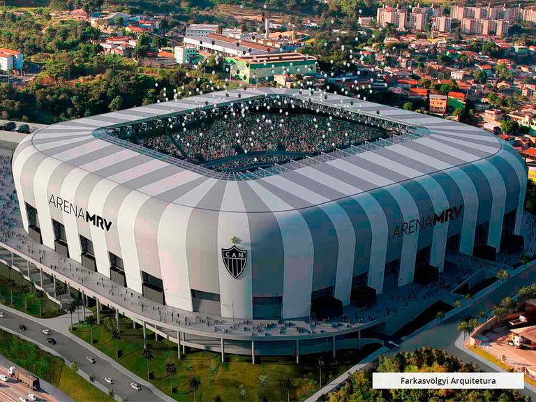 Canales drenaje cascada Arena MRV Brasil